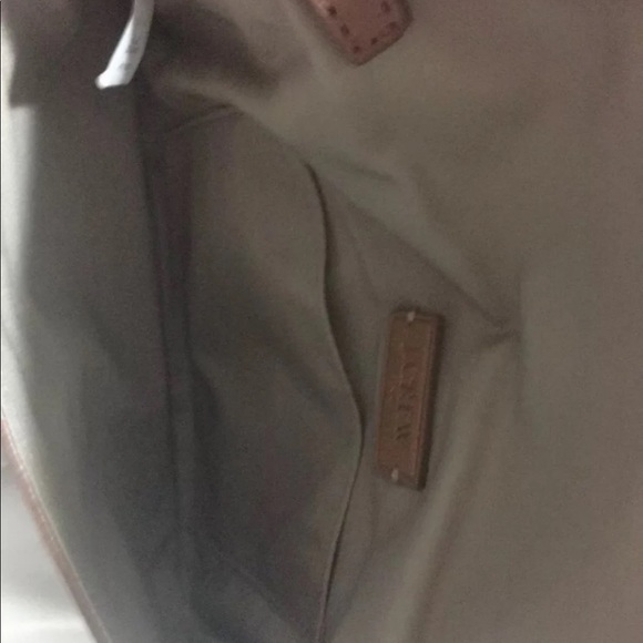 Nwt banana republic brown leather classic clutch - Picture 4 of 9